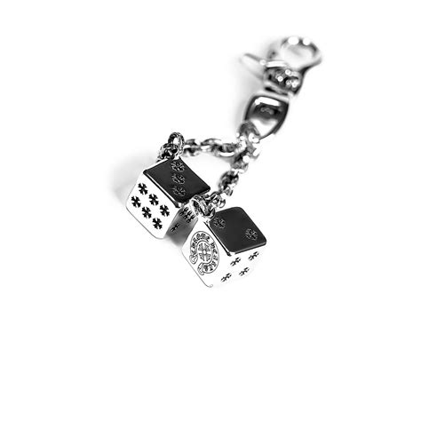 chrome hearts keychain replica|chrome hearts dice wallet chain.